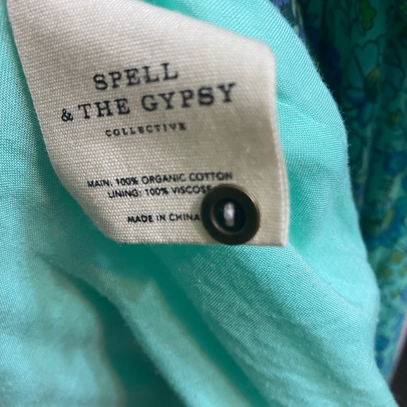 Spell Sundown Boho turquoise dress size XL - Picture 10 of 14